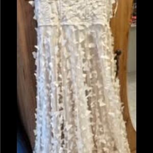 American Threads Ivory Embellished Corset Dress